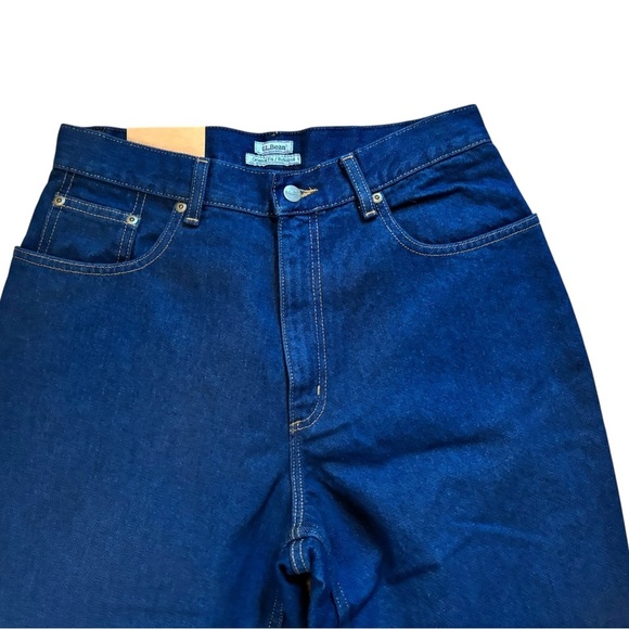 L.L.Bean Original Relaxed Fit Jean 12R Dark Denim 100% Cotton Straight Leg - Picture 5 of 8